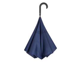 Зонт-трость наоборот Inversa, полуавтомат, темно-синий №8