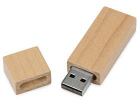 Флеш-карта USB 2.0 16 Gb Woody с магнитным колпачком, натуральный №2