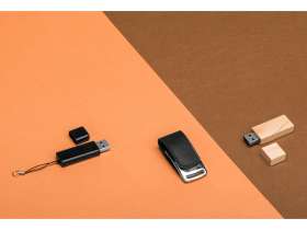 Флеш-карта USB 2.0 16 Gb Woody с магнитным колпачком, натуральный №4