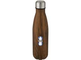 Cove бутылка из нержавеющей стали объемом 500 мл с вакуумной изоляцией и деревянным принтом, дерево №4