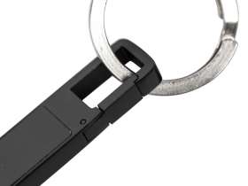 USB 2.0- флешка на 32 Гб c подсветкой логотипа Hook LED, темно-серый, синяя подсветка №6