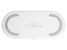 Ночник с беспроводной зарядкой и RGB подсветкой Miracle, 15 Вт, белый №9