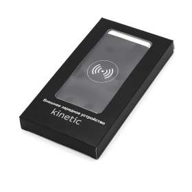 Внешний аккумулятор Wolfrock с беспроводной зарядкой soft-touch покрытием, 10000 mAh, черный №2