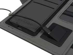 Органайзер с беспроводной зарядкой 5000 mAh Powernote, темно-серый №12