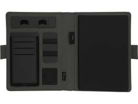 Органайзер с беспроводной зарядкой 5000 mAh Powernote, темно-серый №7