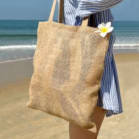 Cумка хозяйственная  Bagsy Jute 270 г/м2, бежевая №2