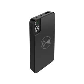 Внешний аккумулятор gPro QI, с беспроводной зарядкой 10000 mAh, черный №5