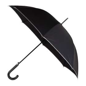 Зонт-трость ROYAL,черный, эпонж, пластик №2