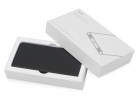 Портативное зарядное устройство с синей подсветкой логотипа Faros, soft-touch, 4000 mAh (P) №7