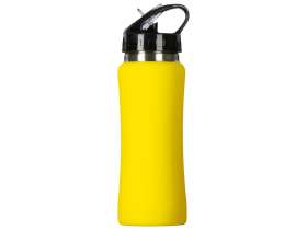 Бутылка для воды Bottle C1, сталь, soft touch, 600 мл, желтый №4