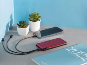 Внешний аккумулятор Forge v.2, металл, 10000mah, красный №4