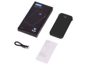 Внешний беспроводной аккумулятор с подсветкой лого Astro, 10000 mAh, черный №2