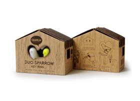 Держатель и брелок для ключей Duo Sparrow, черный №3
