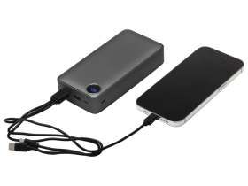 Внешний аккумулятор Mild Pro c быстрой зарядкой QC/PD, 20 000 mAh, серый (Р) №9