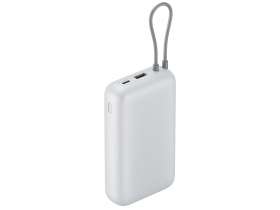 Внешний аккумулятор с встроенным кабелем Xiaomi Power Bank 20000mAh (Integrated Cable) GL Light Gray №2