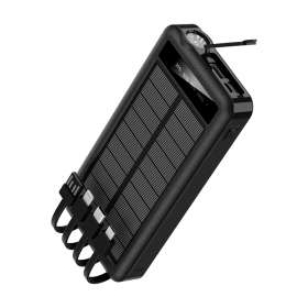 Внешний аккумулятор Xyron с солнечной панелью, 10000 mAh, черный №2